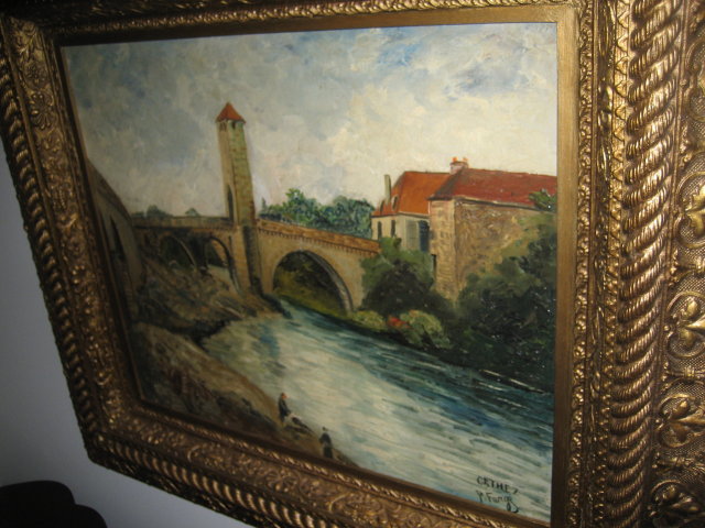 French 19th Century Oil on Canvas by Farge