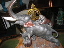 Antique Multi-colored Bronze and Ivory Sculpture, Japanese, 19th Century Meiji Period