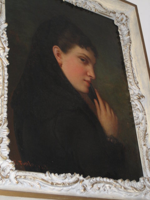 Nineteenth Century Oil on Canvas by Charles Tuttle,