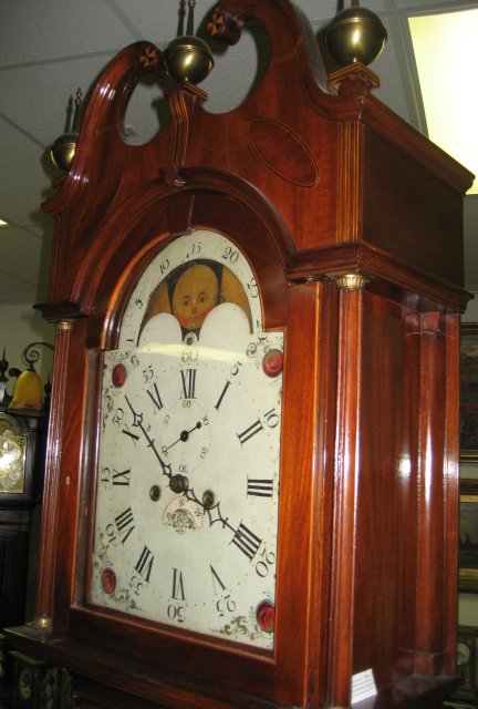 Period New Jersey Federal Tallcase Clock (Longcase or Grandfather Clock) with Casework Attributed to John Scudder