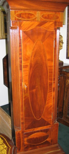 Period New Jersey Federal Tallcase Clock (Longcase or Grandfather Clock) with Casework Attributed to John Scudder