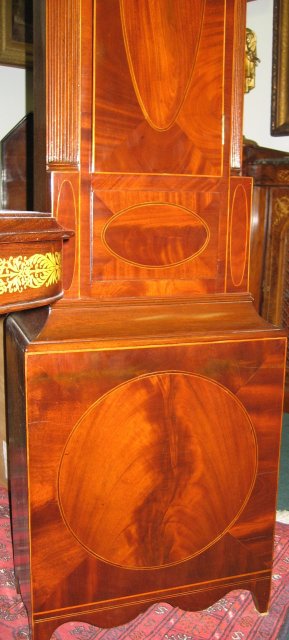 Period New Jersey Federal Tallcase Clock (Longcase or Grandfather Clock) with Casework Attributed to John Scudder