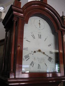 Late Eighteenth Century Original Baltimore Mahogany Tallcase Clock (Longcase or Grandfather Clock) by William Atkinson