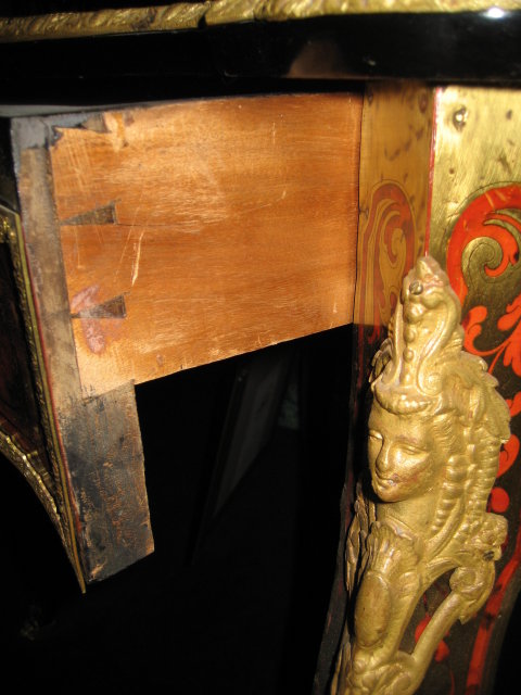 Early Nineteenth Century French Boulle Center Table with Singular Front Drawer and Exquisitely Detailed Ormolu Mounts