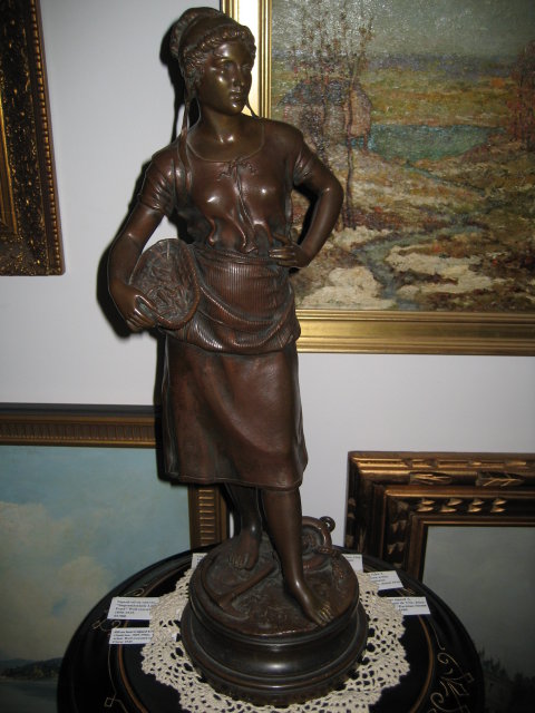 Late Nineteenth Century Original Antique French Bronze by Charles Georges Ferville-Suan,