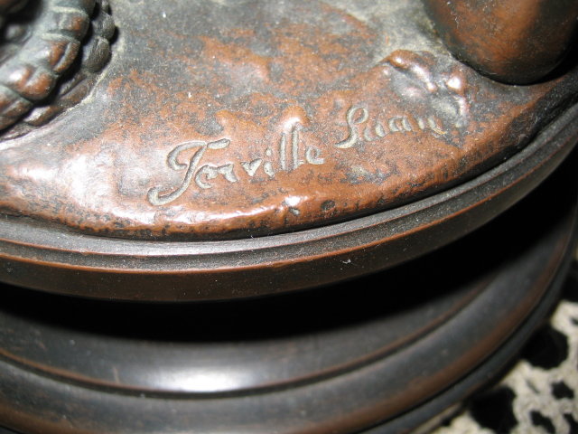 Late Nineteenth Century Original Antique French Bronze by Charles Georges Ferville-Suan,