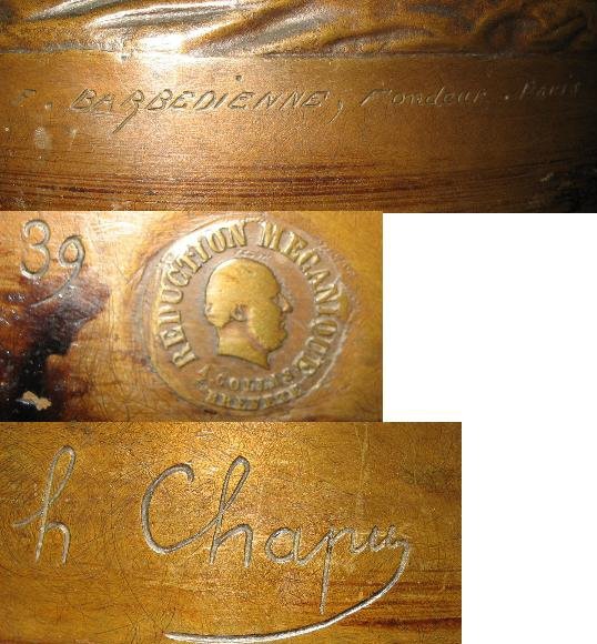 Original Late Nineteenth Century French Bronze by Henri Chapu
