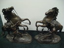 Pair of Late Ninteenth Century French Marly Horses in the Manner of Guillaume Coustou
