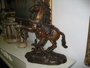 Pair of Late Ninteenth Century French Marly Horses in the Manner of Guillaume Coustou