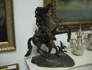 Pair of Late Ninteenth Century French Marly Horses in the Manner of Guillaume Coustou