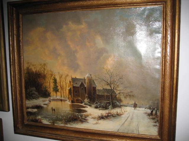 Nineteenth Century Dutch Oil on Canvas Attributed to Andreas Schelfout,