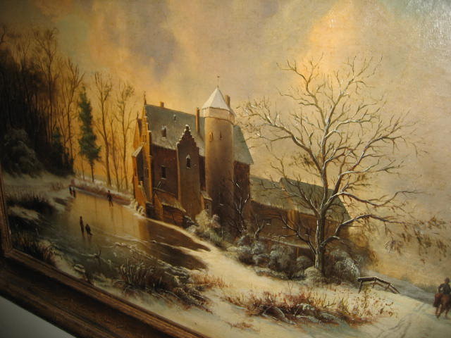 Nineteenth Century Dutch Oil on Canvas Attributed to Andreas Schelfout,
