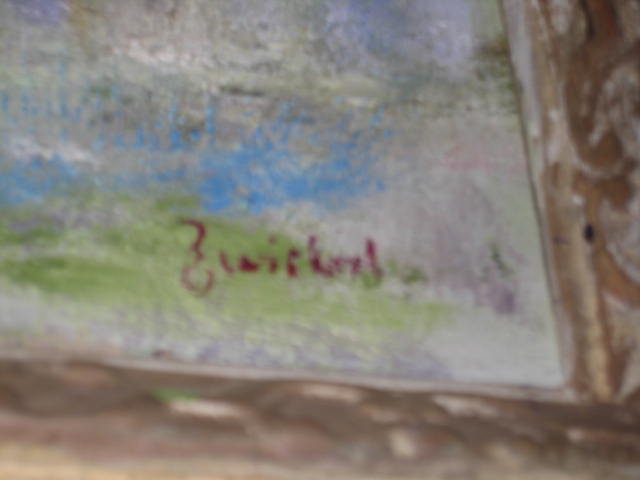 Oil on Board by Alfred Zwiebel,