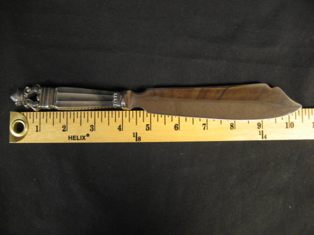 George Jensen Sterling Silver Cake Knife with Stainless Steel Blade of the