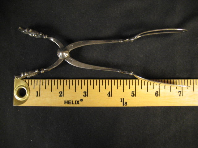 George Jensen Sterling Silver Large Solid Sandwich Tongs of the