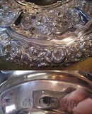 Sterling Silver English Basket with Handle