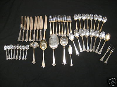 Atkinson Boys Sterling Silver Flatware Set 47 Pieces