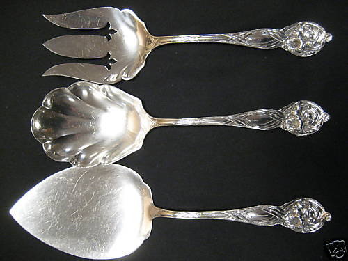 3 Piece Watson Orchard Sterling Silver Serving Set