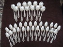 Wallace Grande Baroque Sterling Silver Flatware Dinner Set 102 Pieces