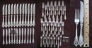 Wallace Grande Baroque Sterling Silver Flatware Dinner Set 102 Pieces