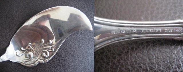 Tiffany & Co. Makers Florentine Sterling Silver Serving Fish Knife with Monogram