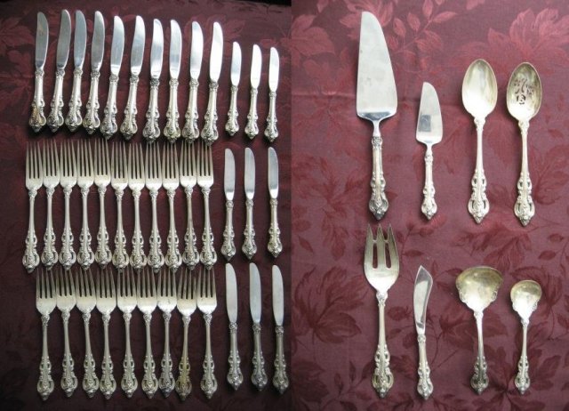 Towle El Grandee Sterling Silver Flatware Set 71 Pcs