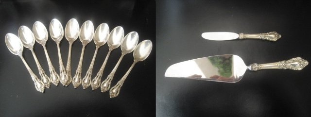 Lunt Eloquence Sterling Silver Dinner Flatware Set 52 Pieces