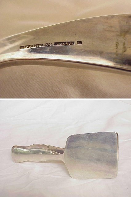 Tiffany & Co Sterling Silver Reticulated Toast Tongs