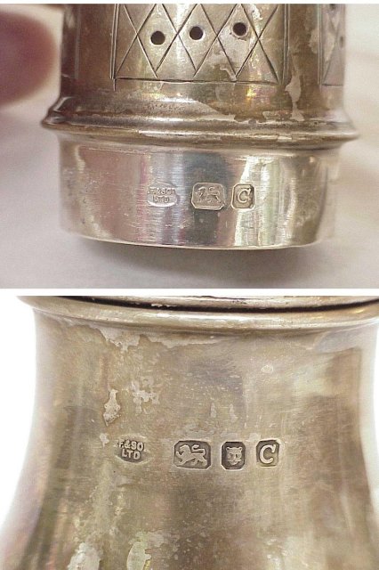 Antique British Sterling Silver Sugar Shaker / Muffineer