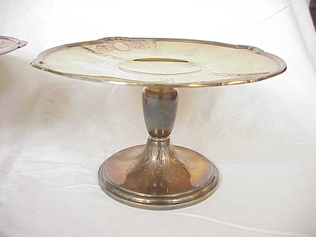 Pair Antique Gorham Sterling Silver Tazzas / Cake Stands