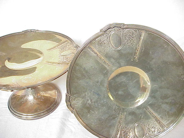 Pair Antique Gorham Sterling Silver Tazzas / Cake Stands