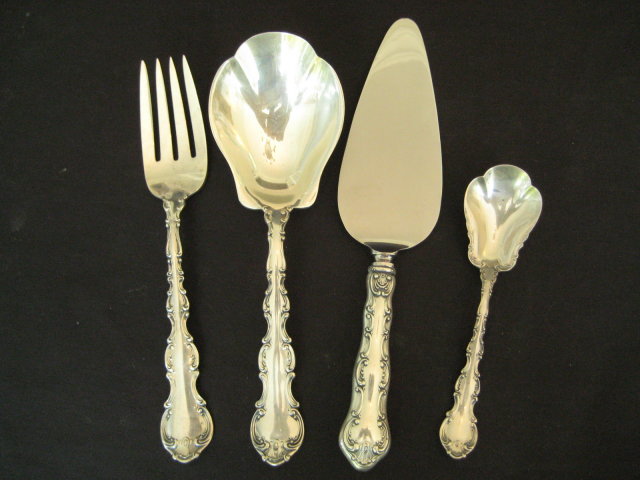 81 Piece Set Gorham Strasbourg Sterling Silver Flatware