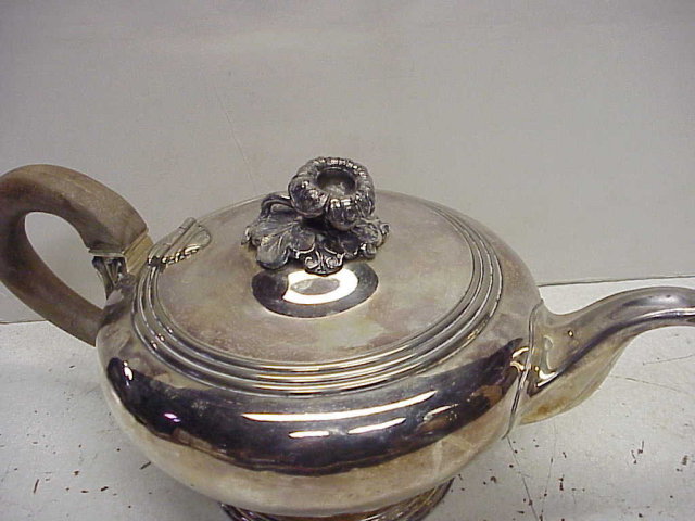 Antique French Christofle Silverplate Teapot