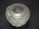 Lalique France Clear & Frosted Glass BORNEO ELEPHANTS Vase 12