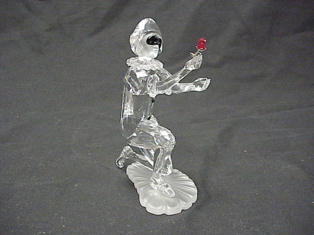 2001 Swarovski Crystal Masquerade Figure Harlequin 5½