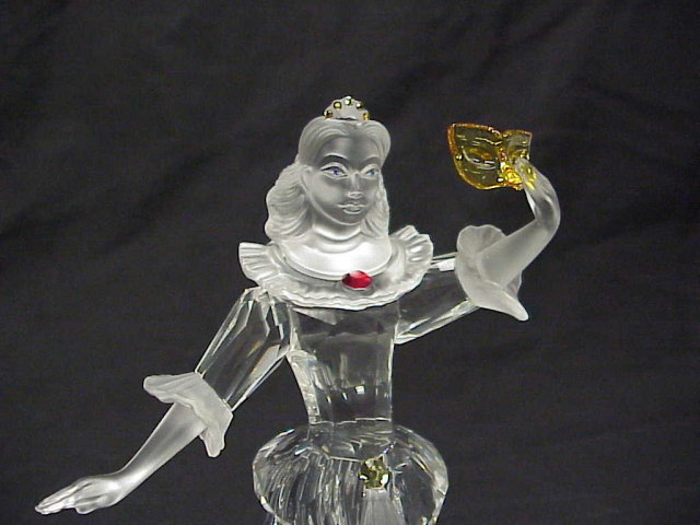 2000 Swarovski Crystal Masquerade Figure Colombine 6½