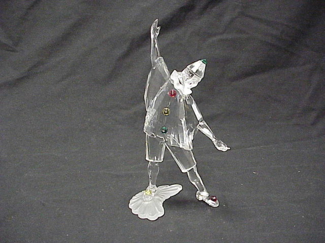 1999 Swarovski Crystal Masquerade Figure Pierrot 8