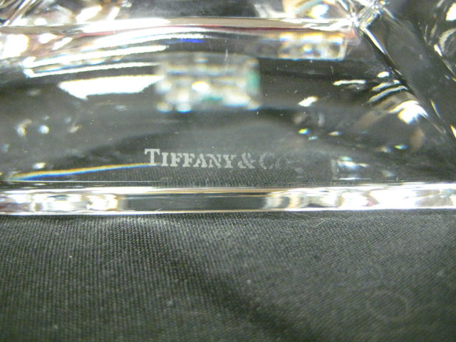 Pr Tiffany & Co Clear Cut Crystal Candlesticks 7