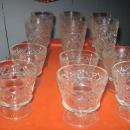 set of 6 small set of 6 large stem glassed