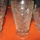 set of 6 small set of 6 large stem glassed