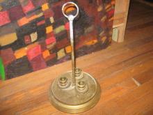 BRASS CANDLE HOLDER HOLDS 3 CANDLES