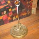 BRASS CANDLE HOLDER HOLDS 3 CANDLES
