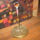 BRASS CANDLE HOLDER HOLDS 3 CANDLES