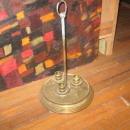 BRASS CANDLE HOLDER HOLDS 3 CANDLES
