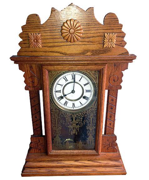 Circa 1880 New Haven Large Fancy Parlor Clock