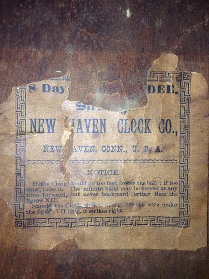 Circa 1880 New Haven Large Fancy Parlor Clock