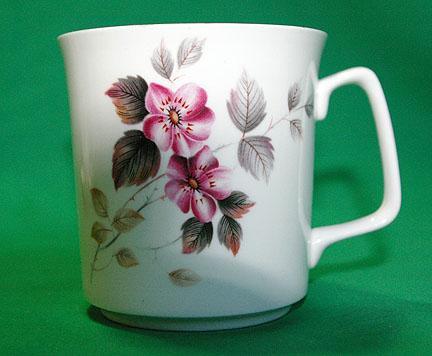 Royal Grafton Bone China Tea Mug with Pink Blossoms