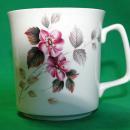 Royal Grafton Bone China Tea Mug with Pink Blossoms
