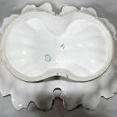 Vintage Porcelain Shabby Chic Candy Dish Double Sided With Ornate Handle