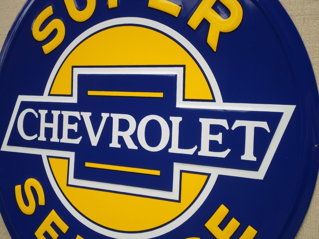 OUR LARGEST SUPER CHEVROLET AUTOMOBILE SIGN - LOW SHIPPING COST